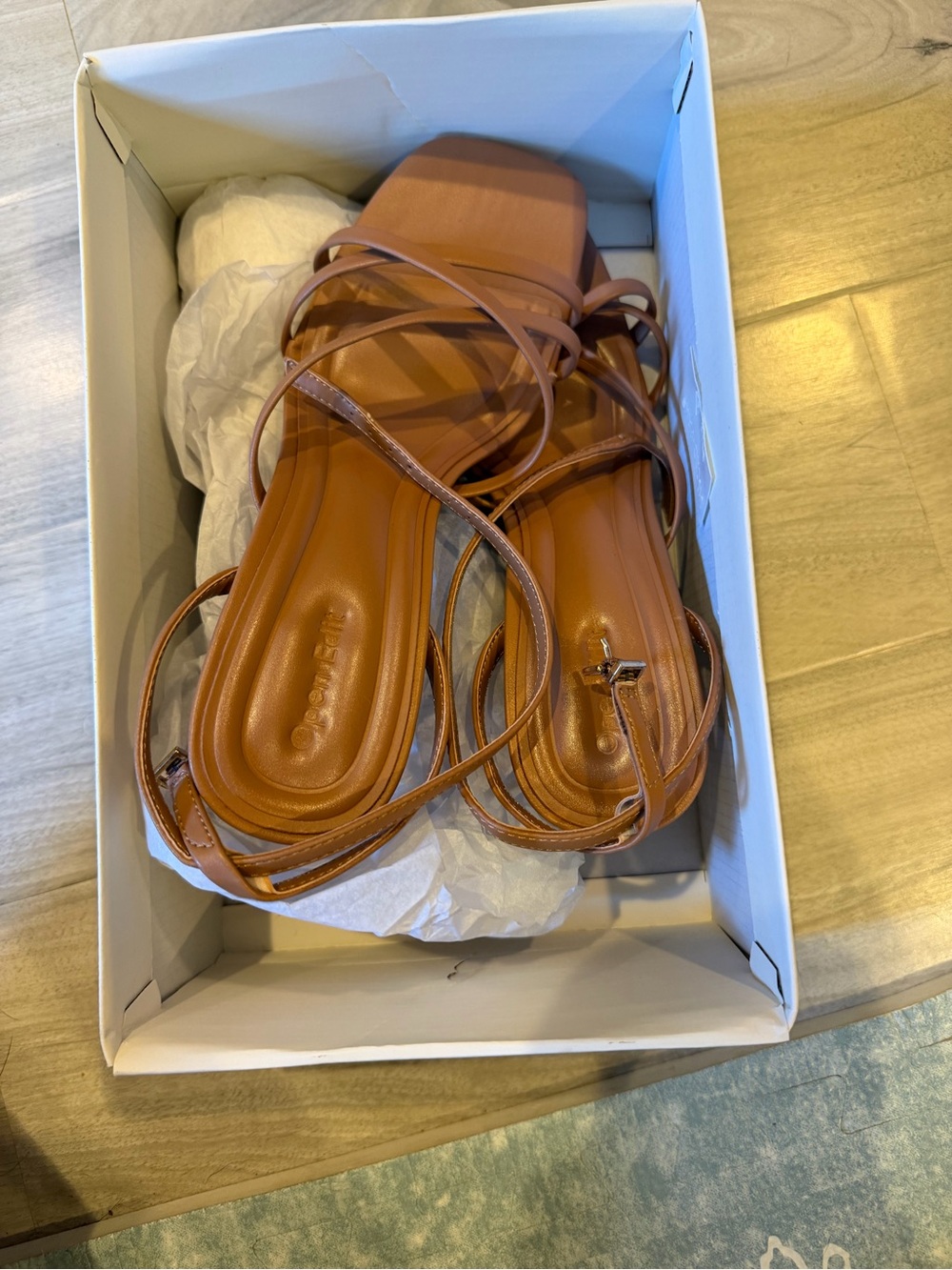 Open Edit Strappy Kitten Heels – Size 7.5 – New in Box